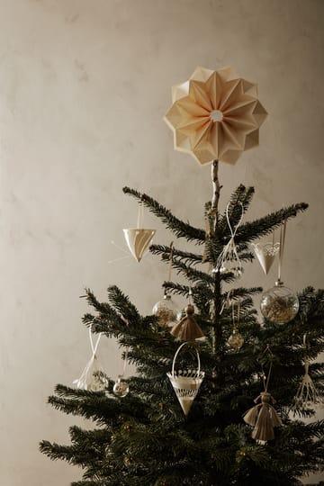 Hengende julekremmerhus Ø 10 cm 3-pakning - Offwhite - ferm LIVING