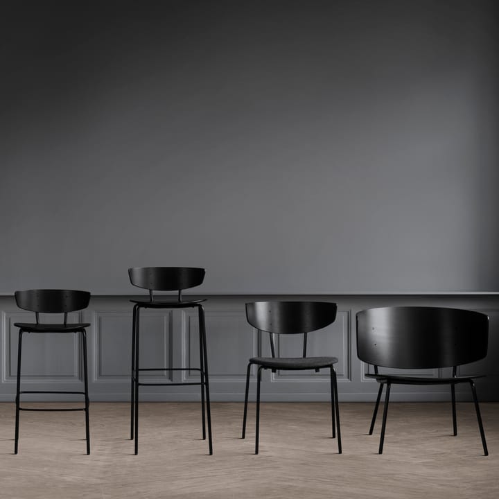 Herman barstol høy, svart Ferm Living