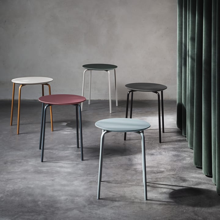 Herman fotskammel, Red brown, kromstativ Ferm Living