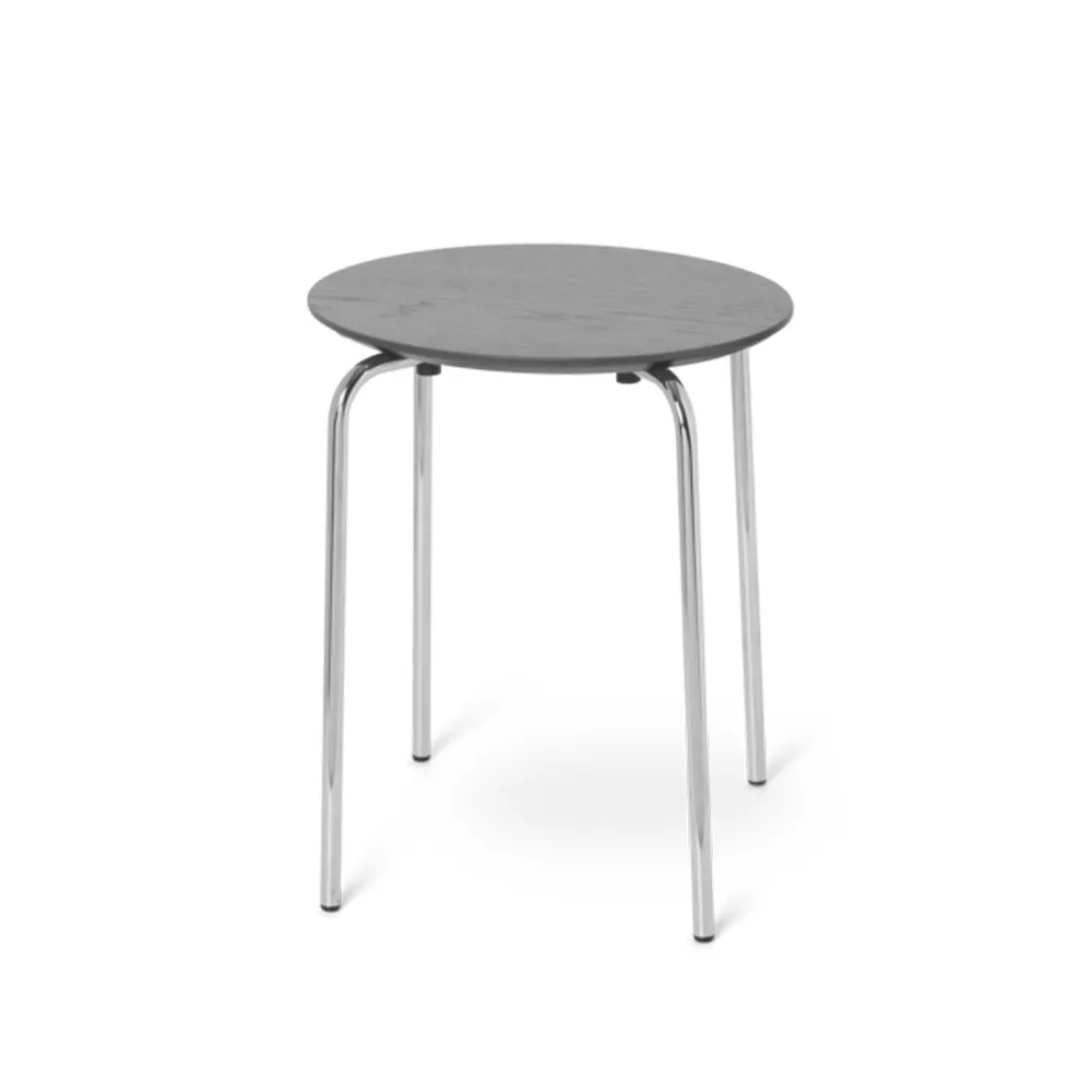Herman fotskammel, Warm grey, kromstativ Ferm Living