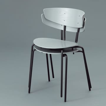 Herman stol - Walnut, sort stålstativ - Ferm Living