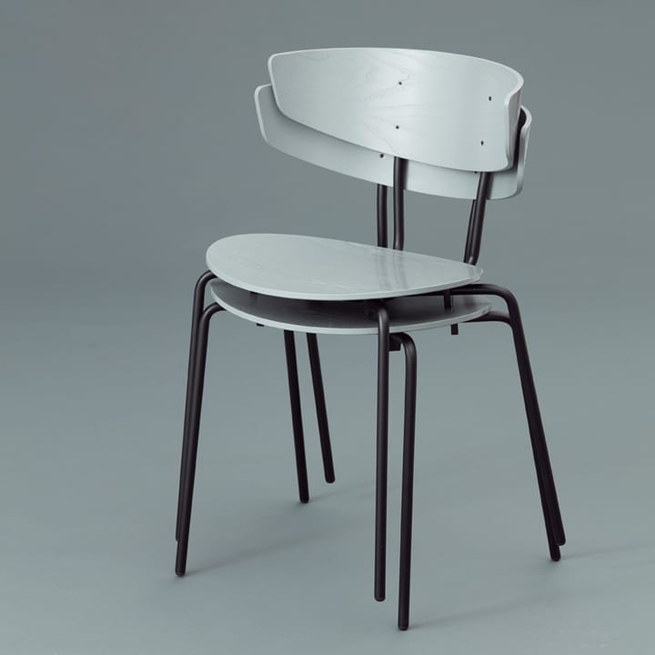 Herman stol, Walnut, sort stålstativ Ferm Living