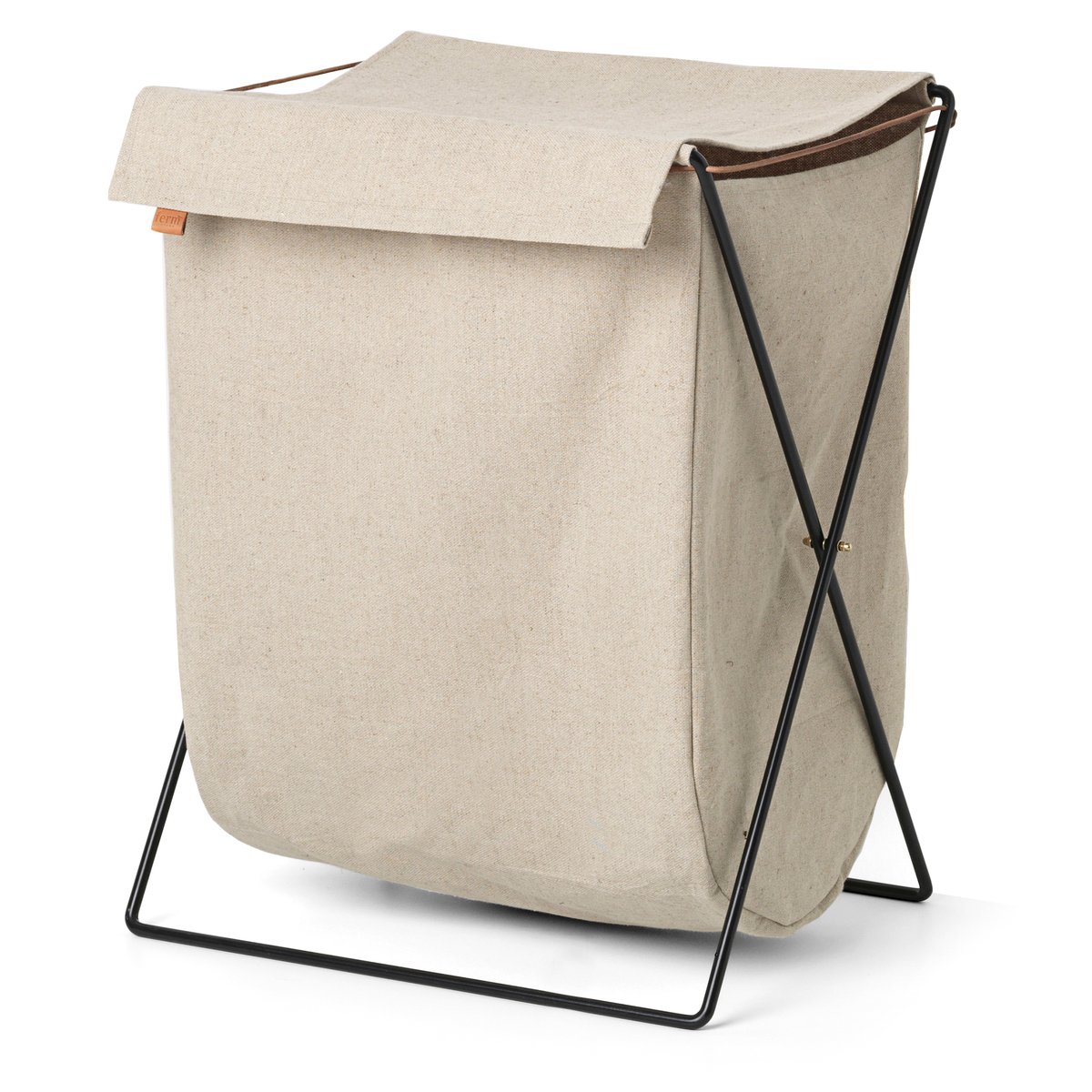 Ferm Living Herman vaskekurv Svart | Skandinavisk Design | Skittentøyskurver | Beige
