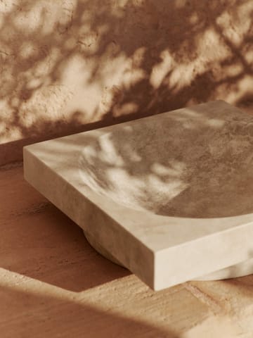 Hew dekorasjonsskål lav - Travertine - Ferm Living
