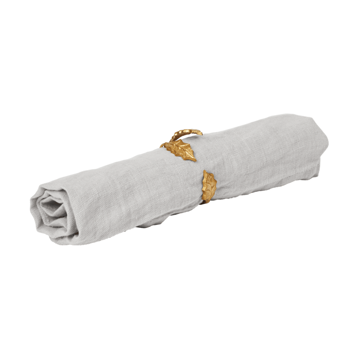 Holly leaf serviettring Ø5,3 cm 4-pack, Messing Ferm Living