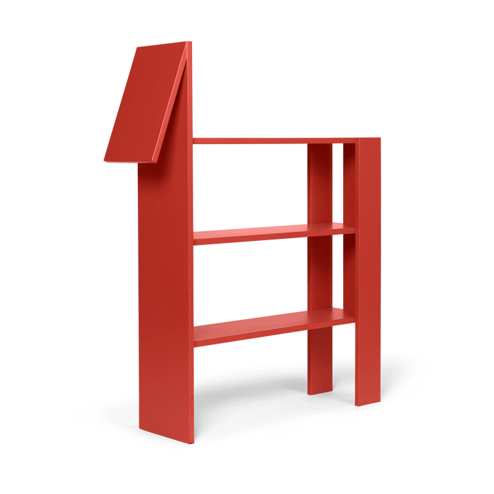 Horse bokhylle 91x111 cm - Poppy Red - Ferm Living