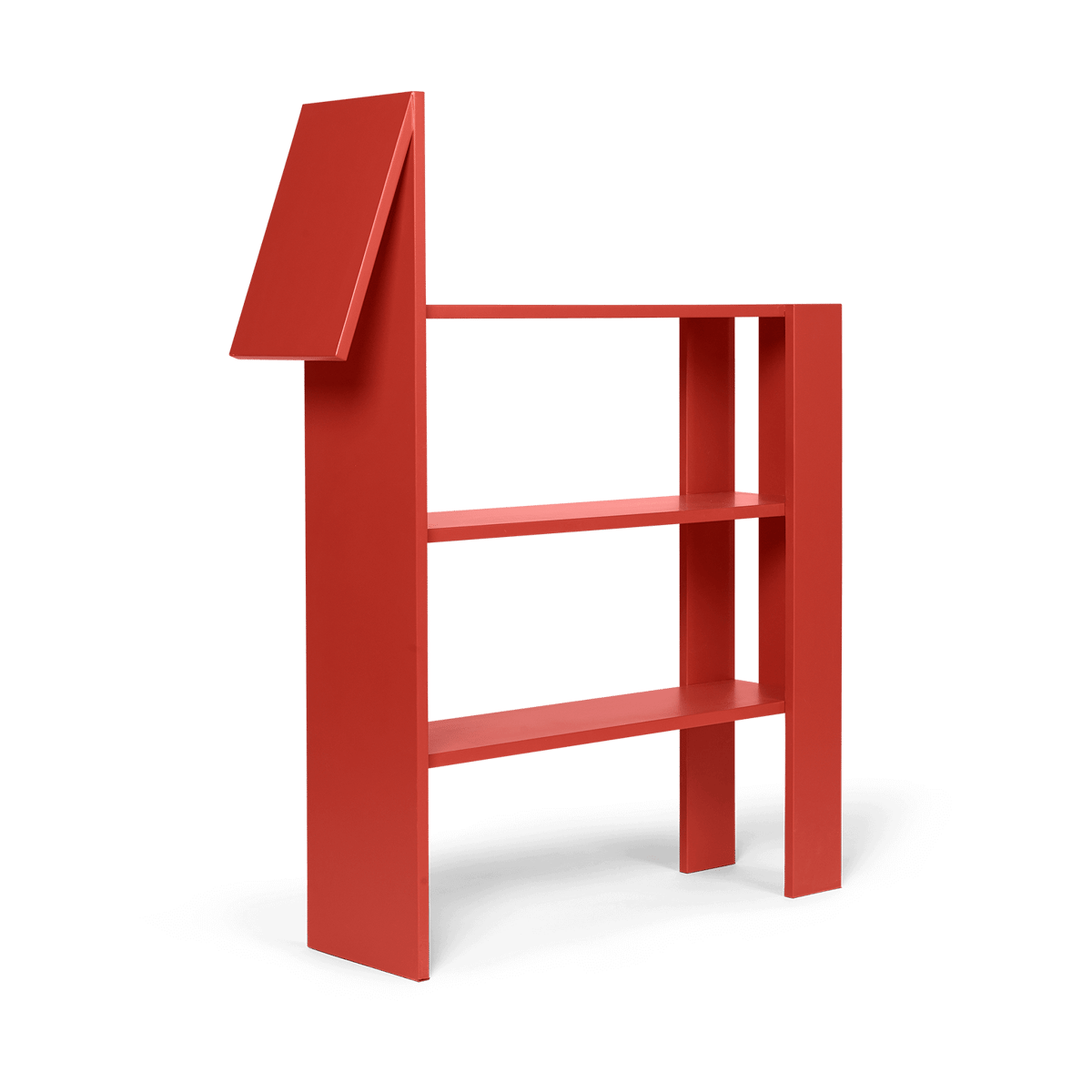 Ferm Living Horse bokhylle 91x111 cm Poppy Red