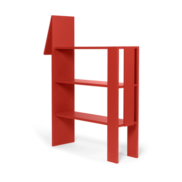 Horse bokhylle 91x111 cm - Poppy Red - Ferm Living