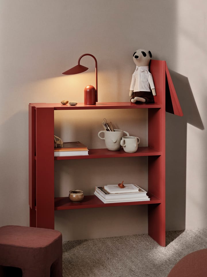 Horse bokhylle 91x111 cm - Poppy Red - ferm LIVING