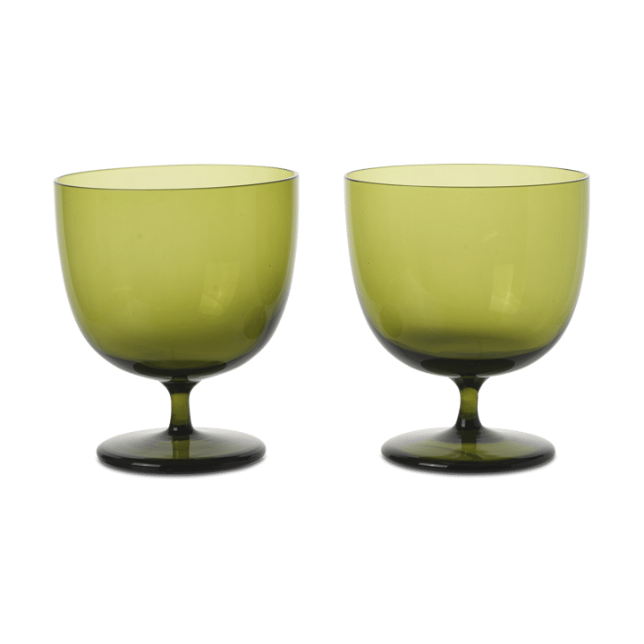 Host drikkeglass 20 cl 2-pakning - Moss Green - Ferm Living