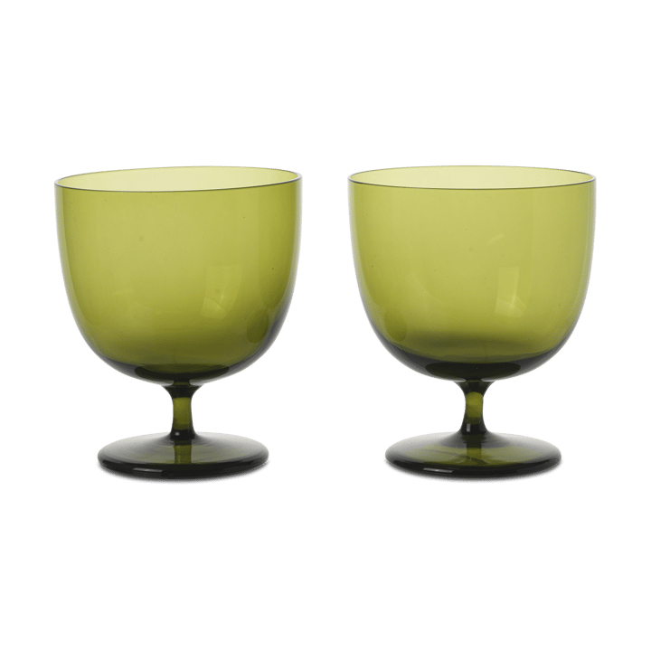 Host drikkeglass 20 cl 2-pakning - Moss Green - Ferm LIVING