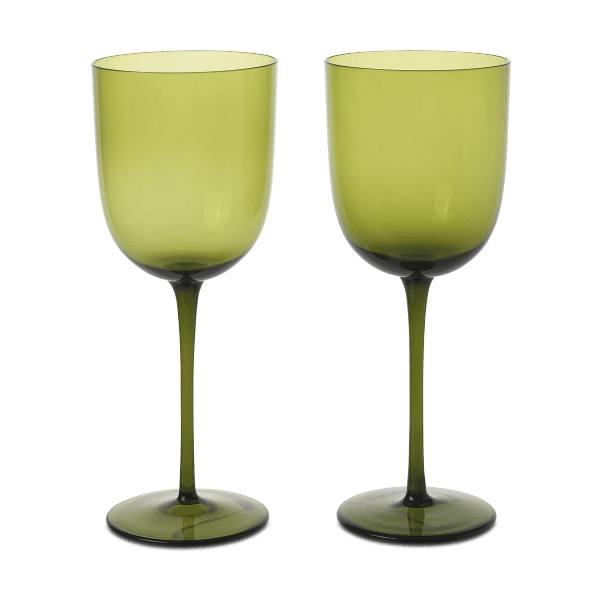Ferm Living Host hvitvinsglass 30 cl 2-pakning Moss Green