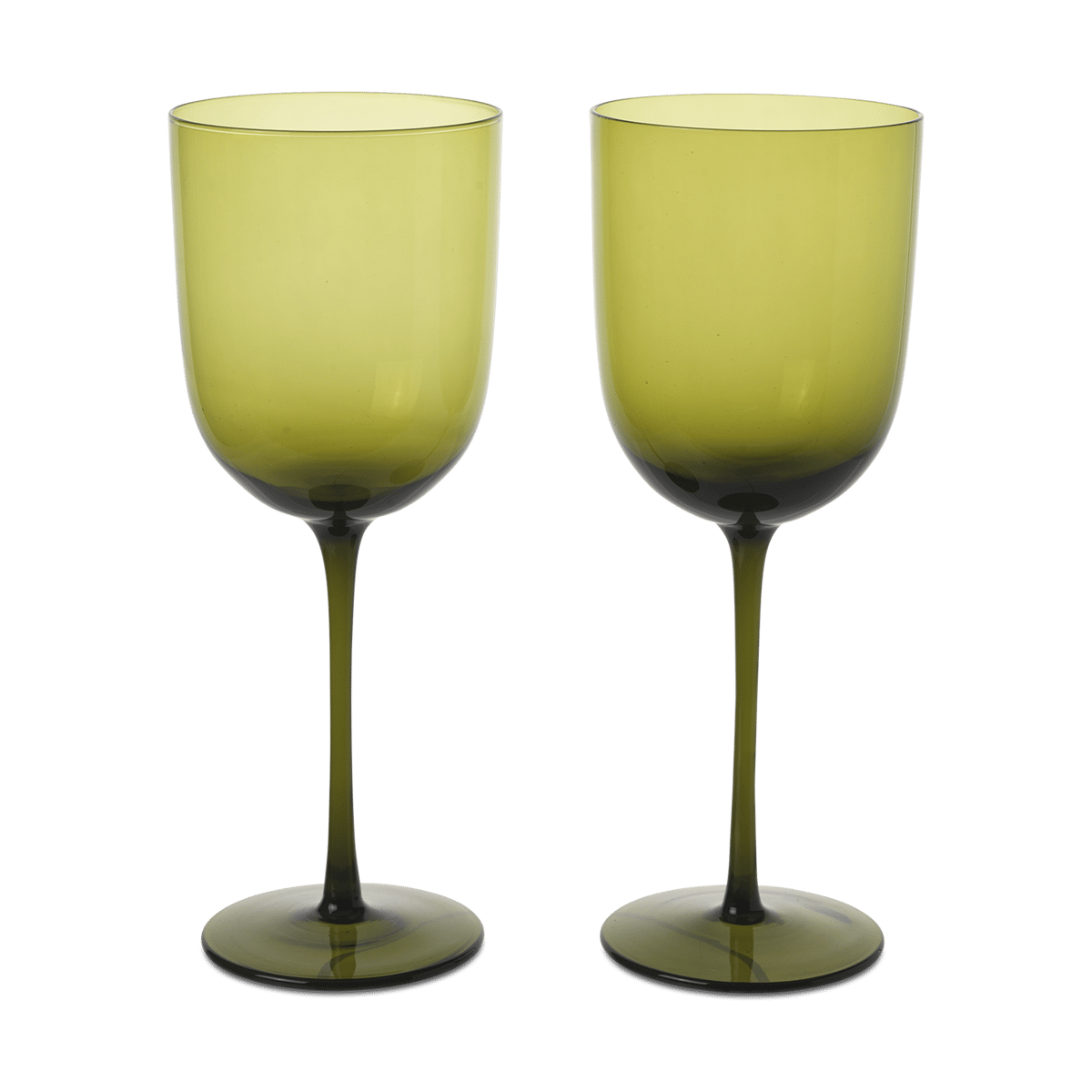 Ferm Living Host rdvinsglass 36 cl 2-pakning Moss Green
