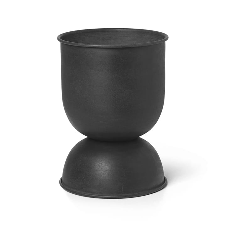 Hourglass krukke extra small Ø21 cm - Svart-mørkegrå - Ferm LIVING