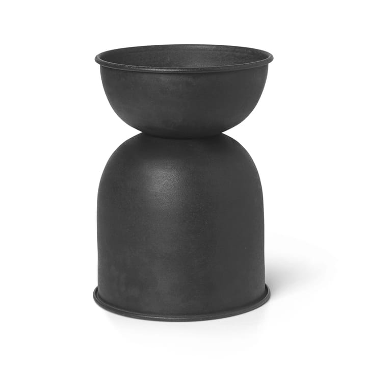 Hourglass krukke extra small Ø21 cm, Svart-mørkegrå Ferm Living