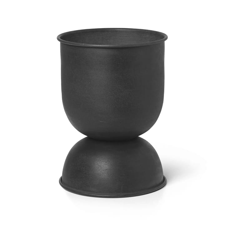 Hourglass krukke extra small - Svart-mørkegrå - Ferm LIVING