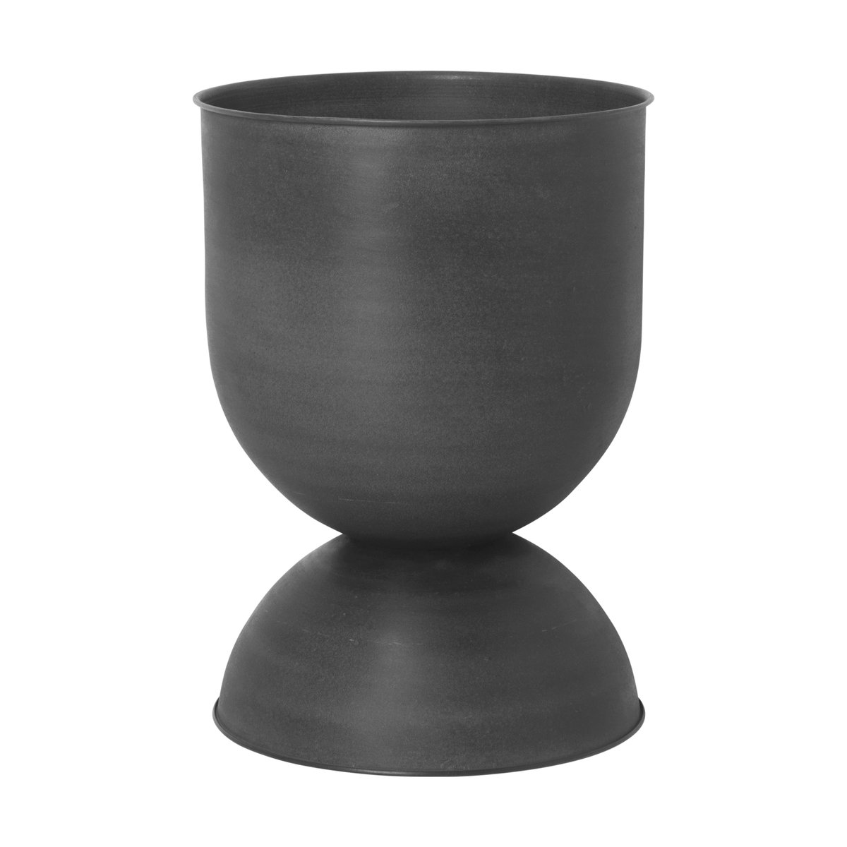 Bilde av ferm LIVING Hourglass krukke medium Ø41 cm Svart-mørkegrå