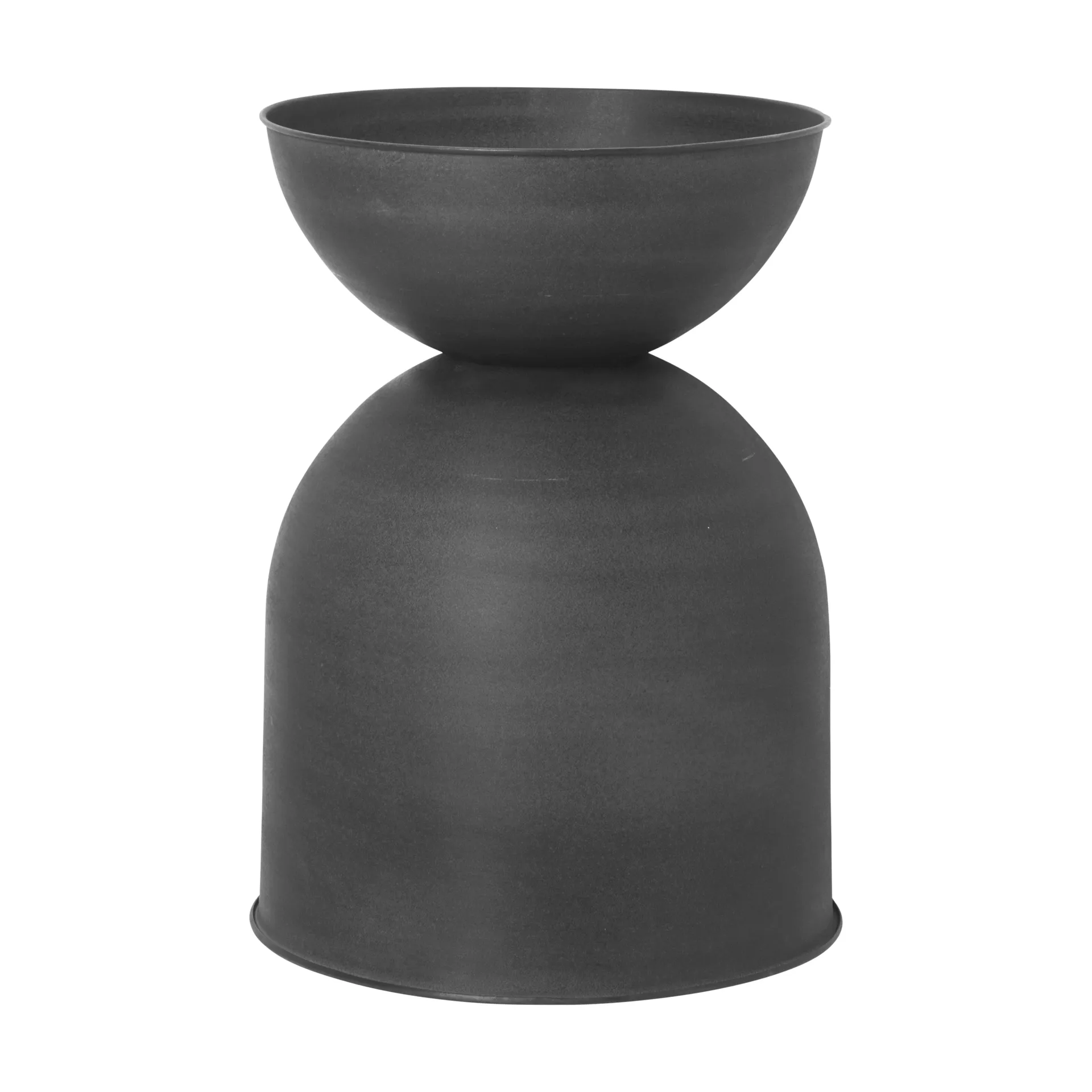 Hourglass krukke medium Ø41 cm, Svart-mørkegrå Ferm Living