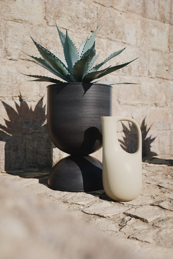 Hourglass krukke medium Ø41 cm, Svart-mørkegrå Ferm Living