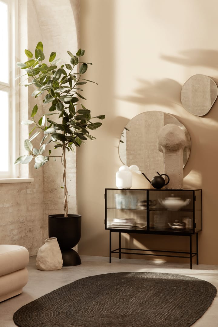 Hourglass krukke medium Ø41 cm, Svart-mørkegrå Ferm Living