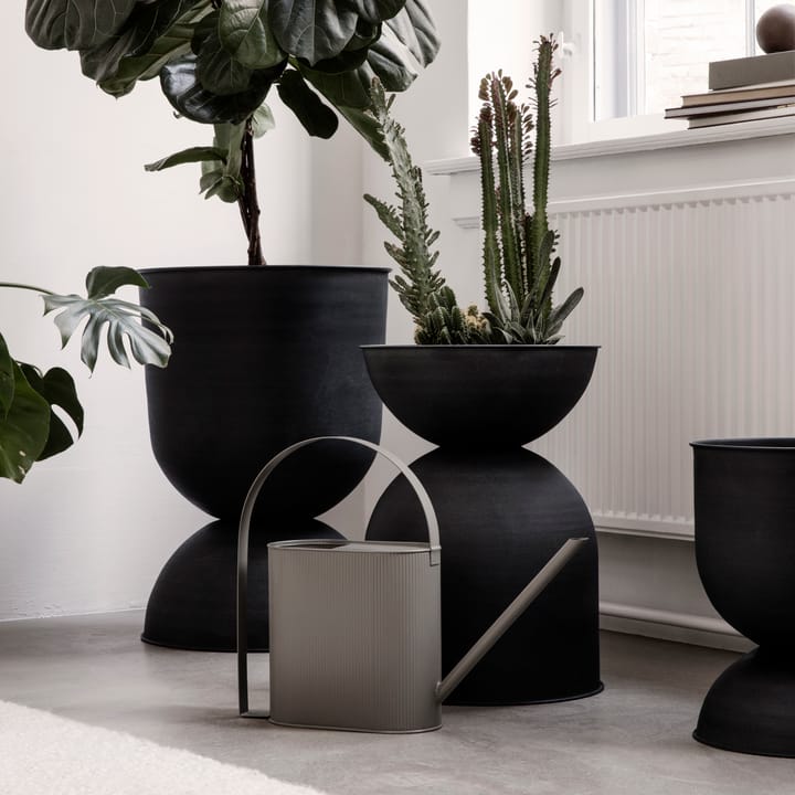 Hourglass krukke stor Ø50 cm, Svart-mørkegrå Ferm Living