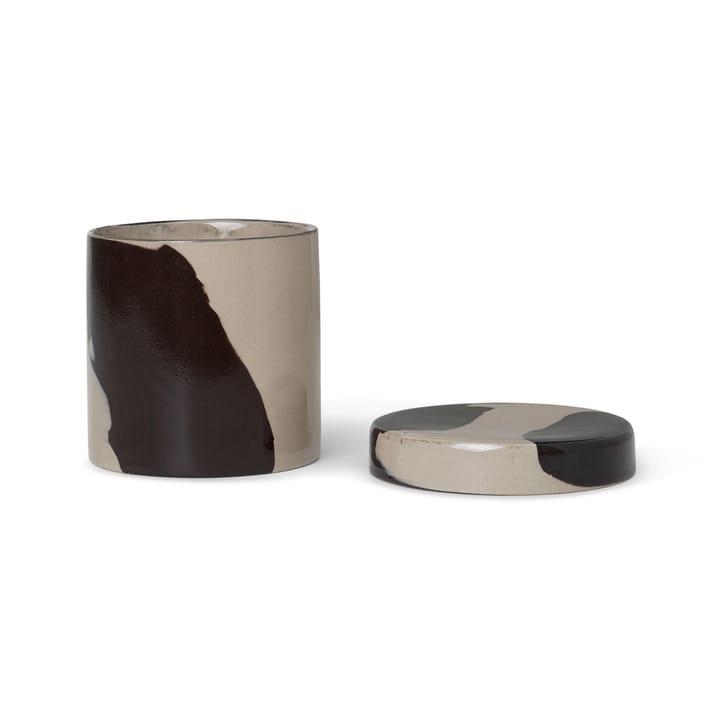 Inlay oppbevaringsboks Ø9,8 cm, Sand-brown Ferm Living