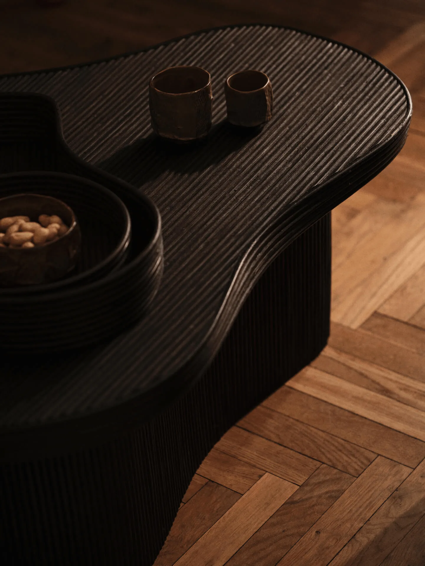 Isola brett 2 deler, Dark stained Ferm Living