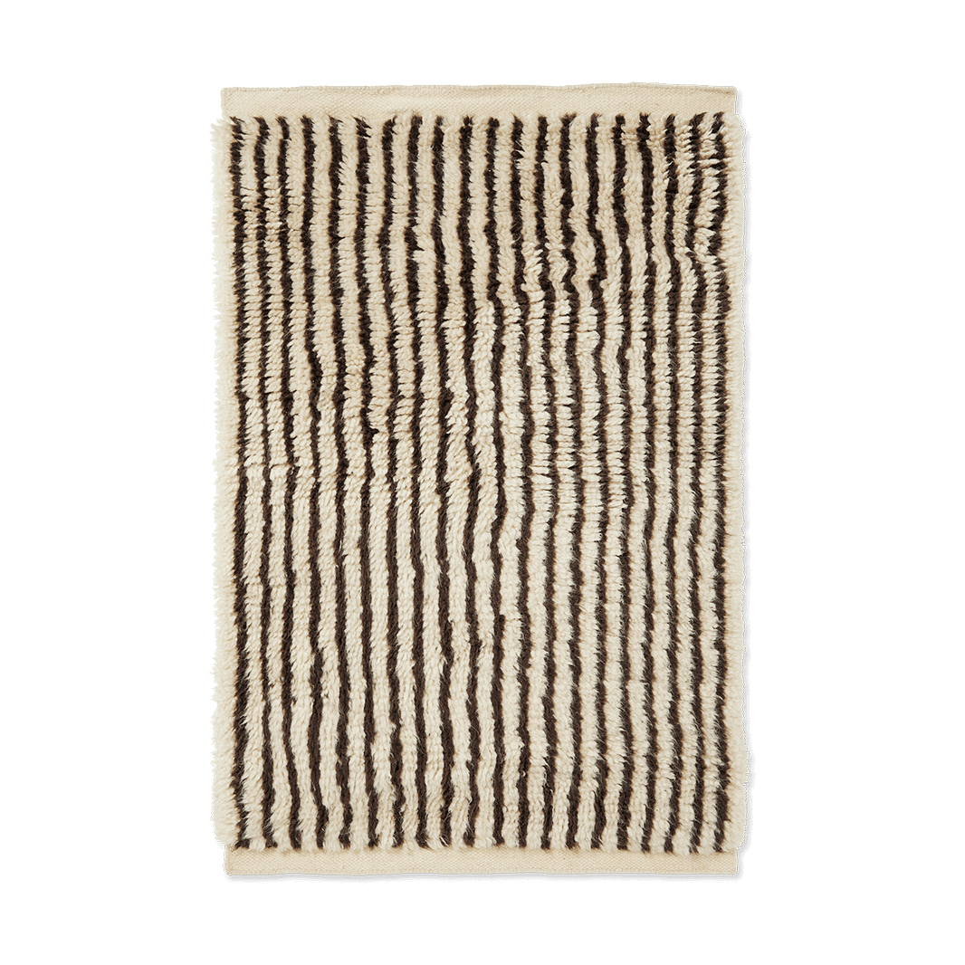 Bilde av Ferm Living Kami teppe Off white-coffee 80x120 cm