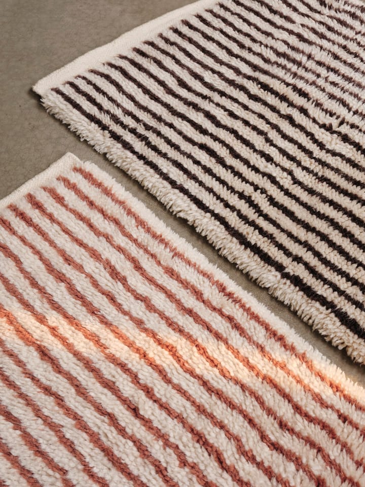 Kami teppe, Off white-red brown, 120x180 cm Ferm Living