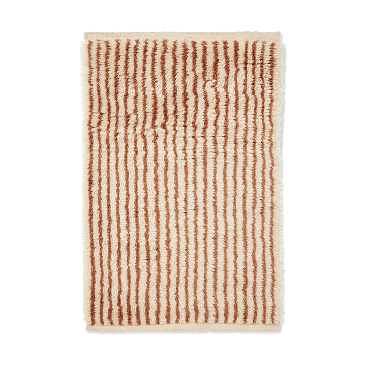 Kami teppe - Off white-red brown, 80x120 cm - Ferm Living