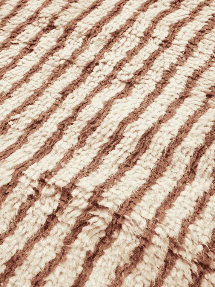 Kami teppe, Off white-red brown, 80x120 cm Ferm Living