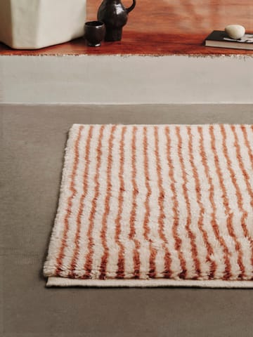 Kami teppe - Off white-red brown, 80x120 cm - Ferm Living