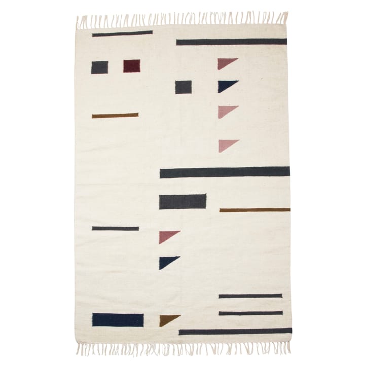 Kelim gulvteppe stort, colour triangles Ferm Living