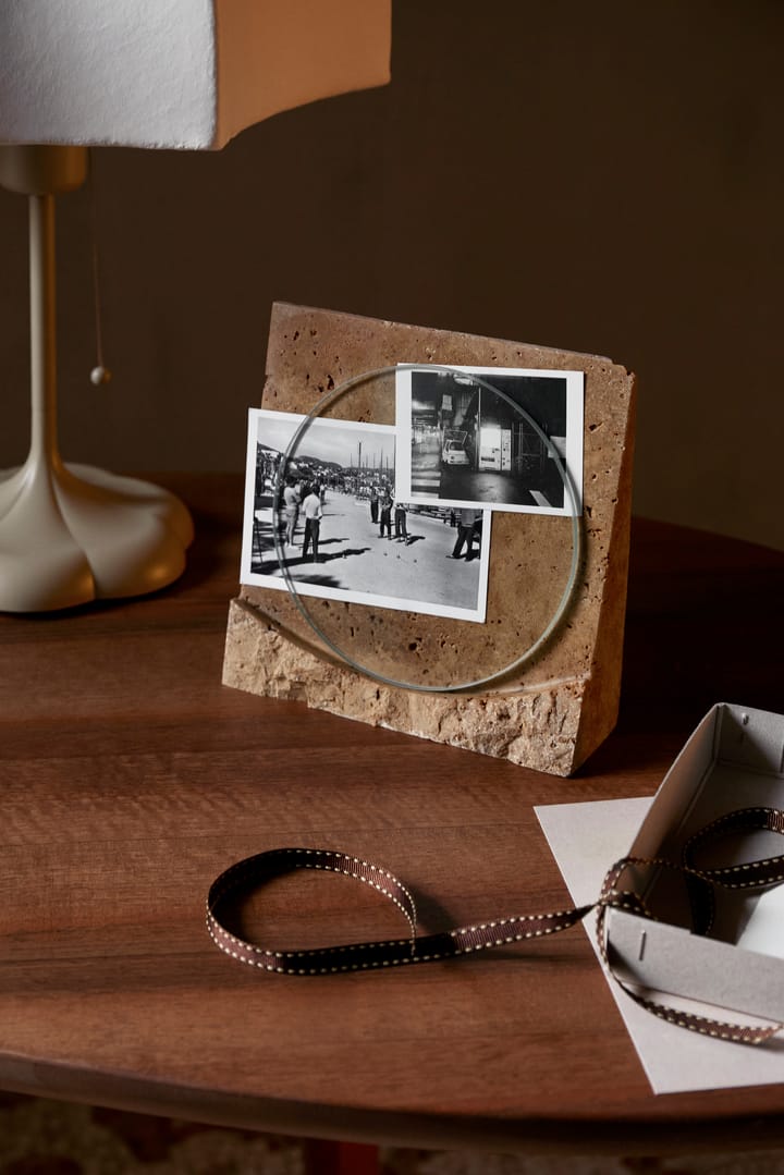 Klint ramme 18 x 18 cm - Beige travertin - ferm LIVING