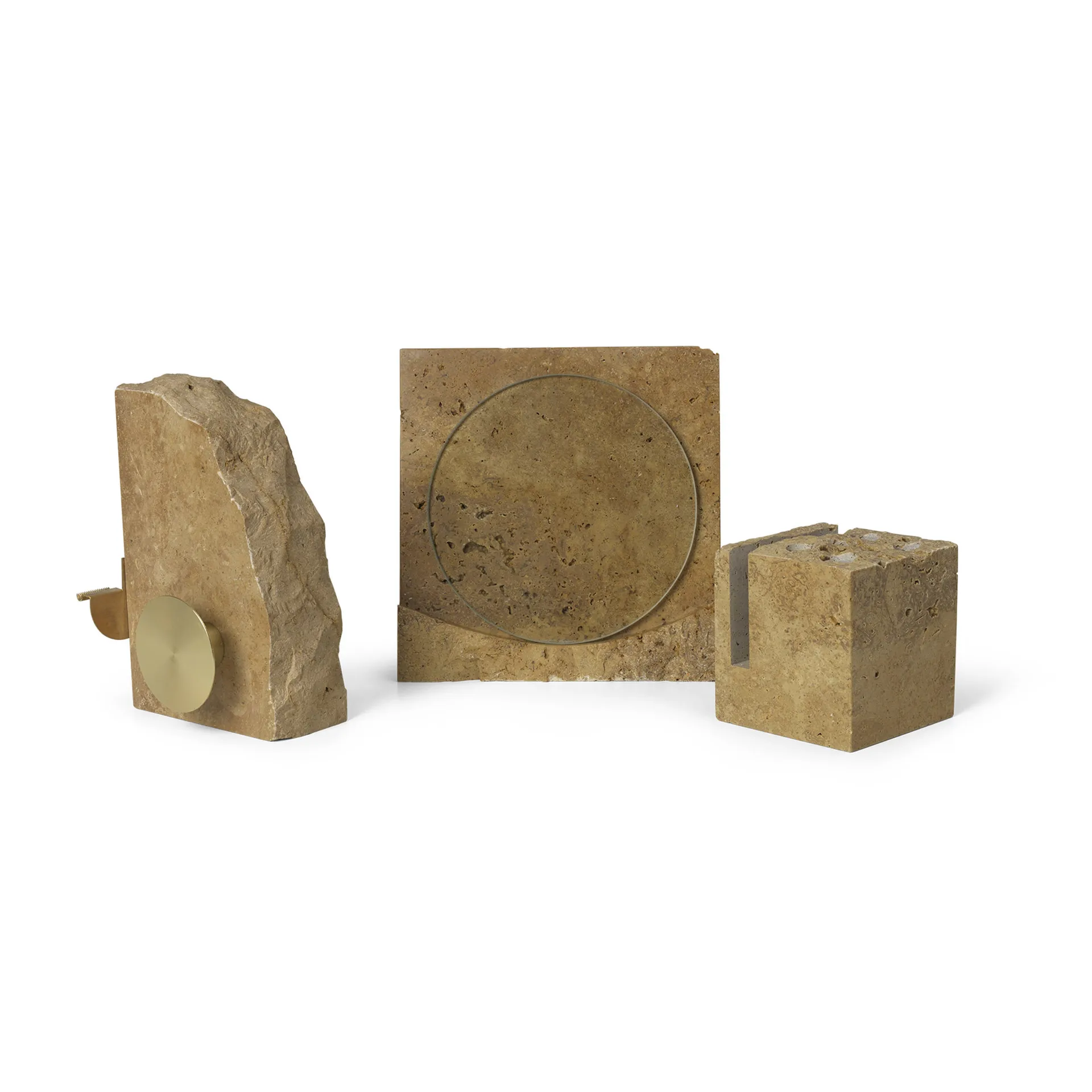 Klint ramme 18 x 18 cm, Beige travertin Ferm Living