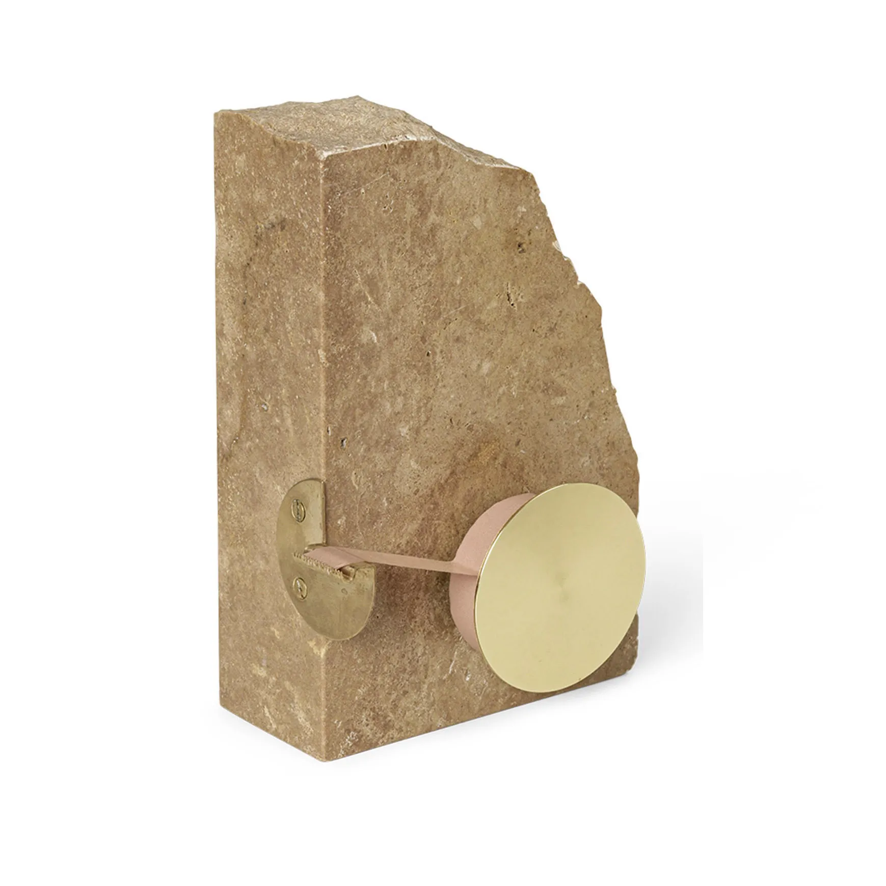 Klint tapeholder 11,6 x 17 cm, Beige travertin Ferm Living