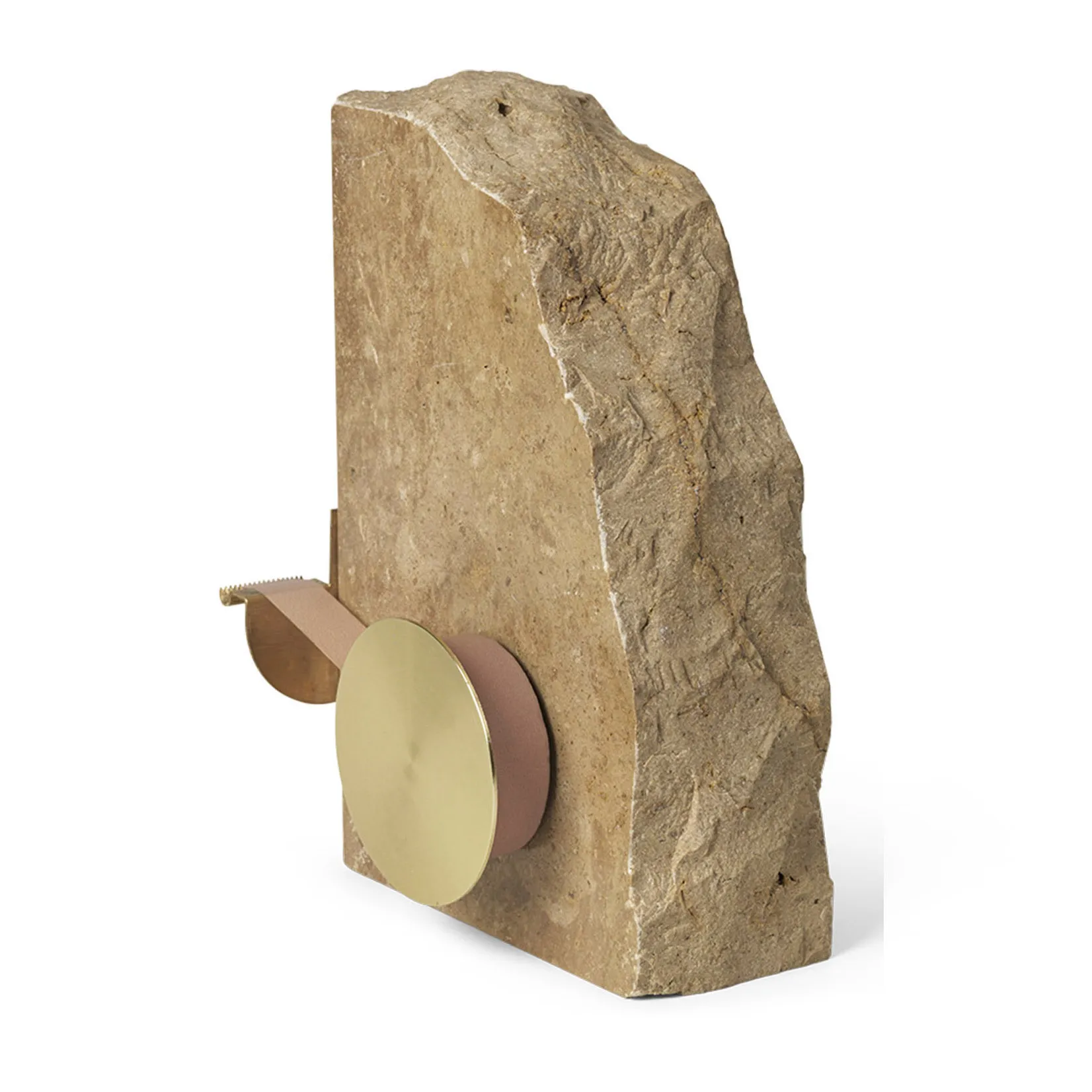 Klint tapeholder 11,6 x 17 cm, Beige travertin Ferm Living