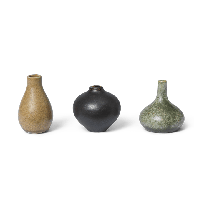 Komo vasee mini sett med 3 - Calm - Ferm Living