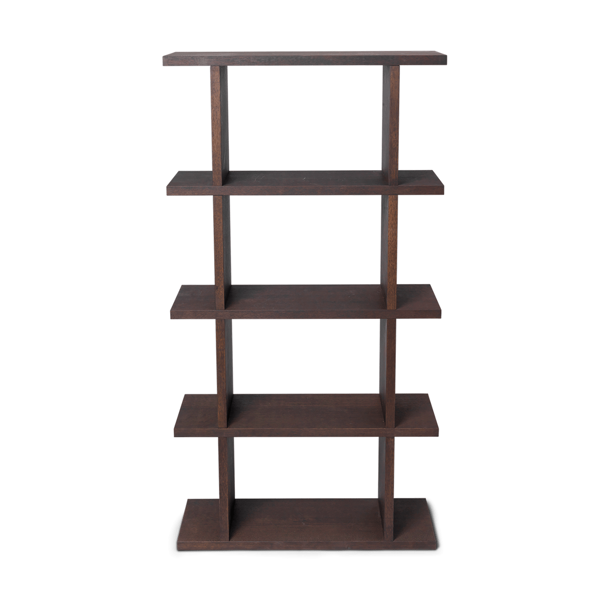 Ferm Living Kona bokhylle 1x4 Dark stained