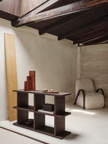 Kona bokhylle 2x2 - Dark stained - Ferm Living