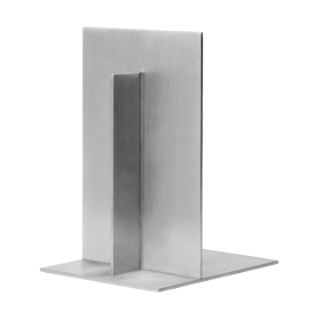 Lager bokstøtte 2-pack - Aluminium - Ferm Living