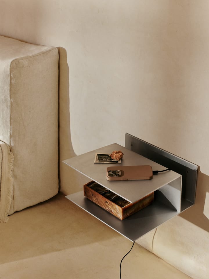Lager nattbord 15,5x35x30 cm, Aluminium Ferm Living