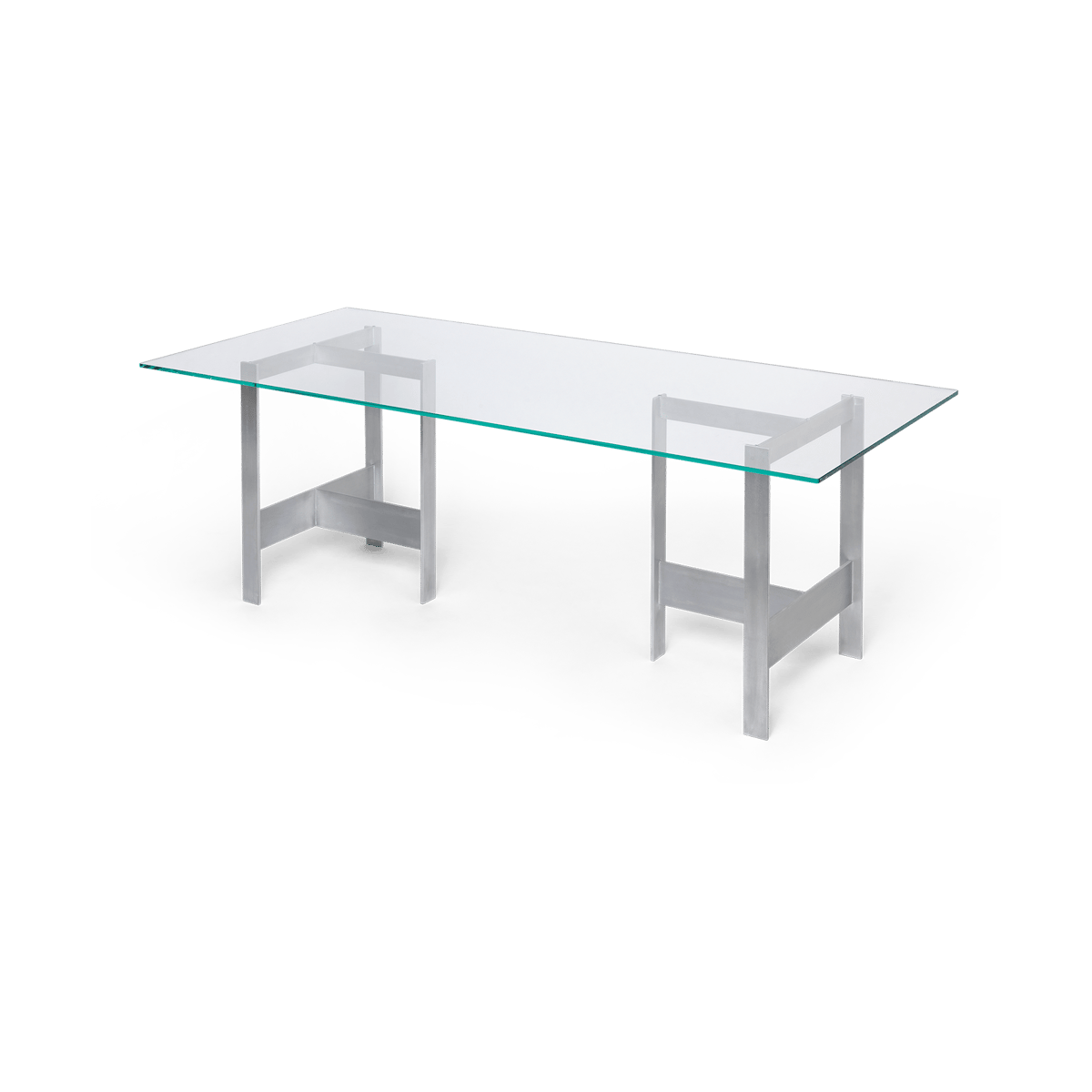 Ferm Living Lager spisebord 90×200 cm Glass-aluminium