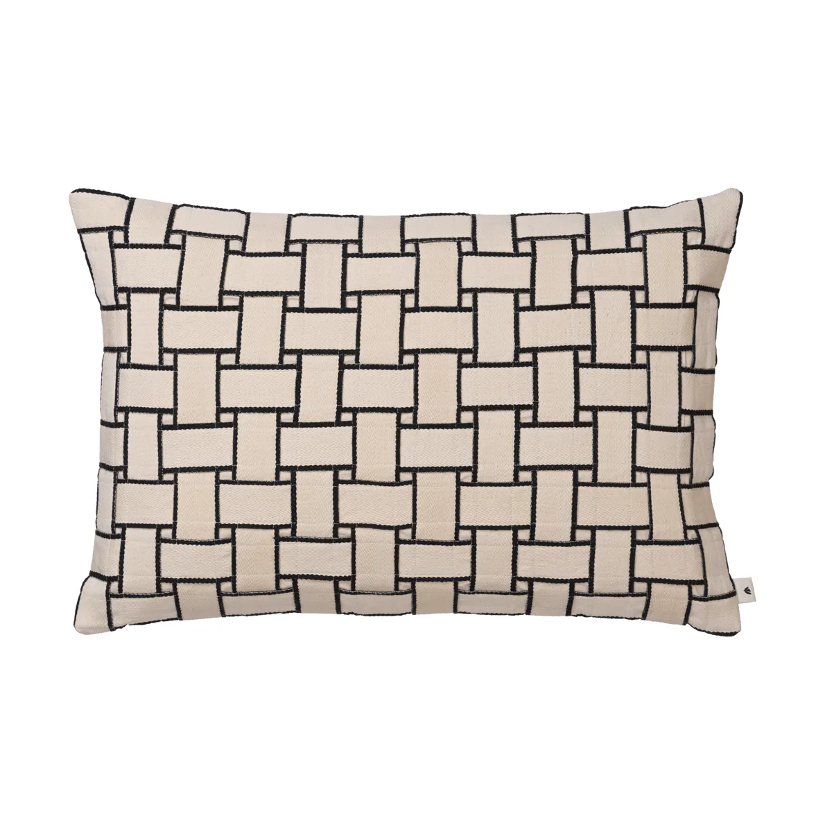Lattice putetrekk, Off-white-black, 40x60 cm Ferm Living