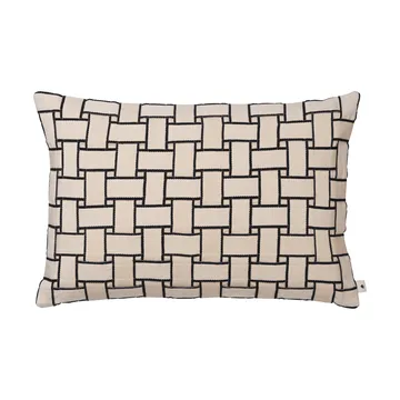 Lattice putetrekk - Off-white-black, 40x60 cm - Ferm Living