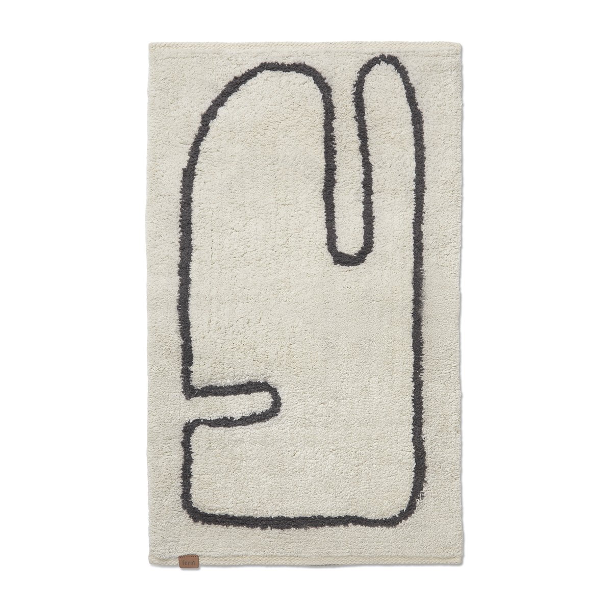 Bilde av Ferm Living Lay baderomsmatte 50 x 70 cm Off white-coffee