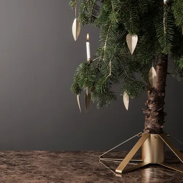 Leaf juletrepynt - Brass, 4-stk - Ferm Living