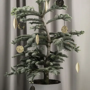 Leaf juletrepynt - Brass, 4-stk - Ferm Living
