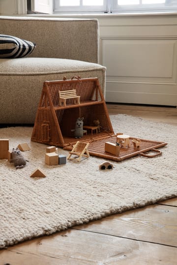 Lee merino rabbit baby strikket kanin - Gråbeige - ferm LIVING