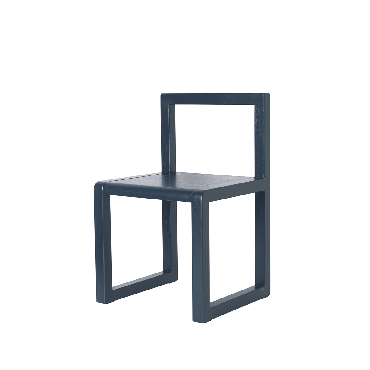 Ferm Living Little Architecht barnestol Dark blue, askefinér